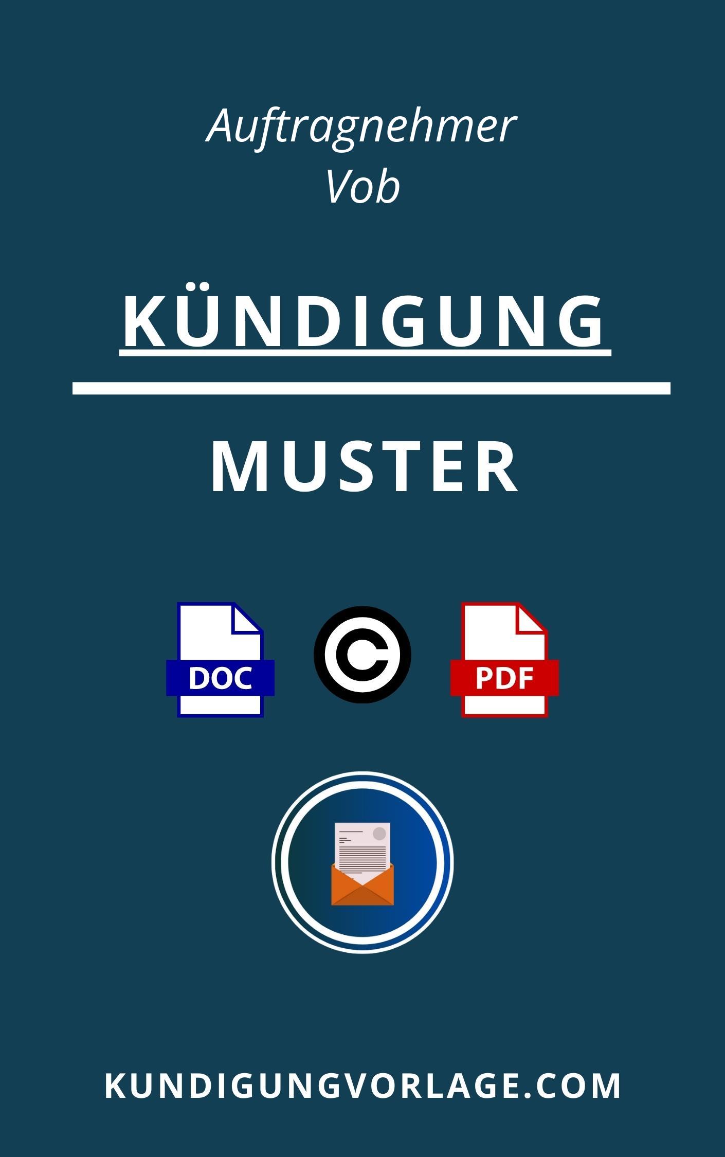 Kündigung Auftragnehmer Vob Muster