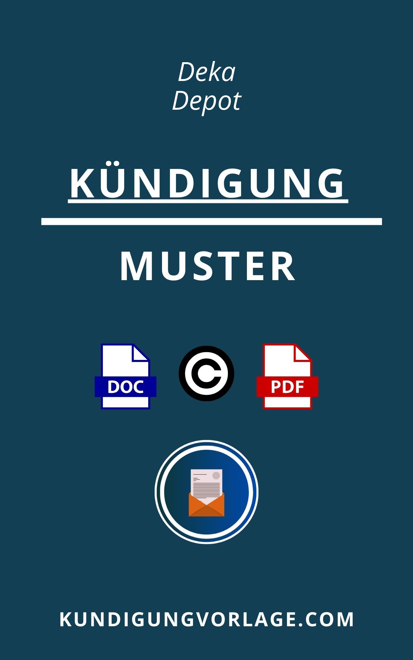 Kündigung Deka Depot Muster