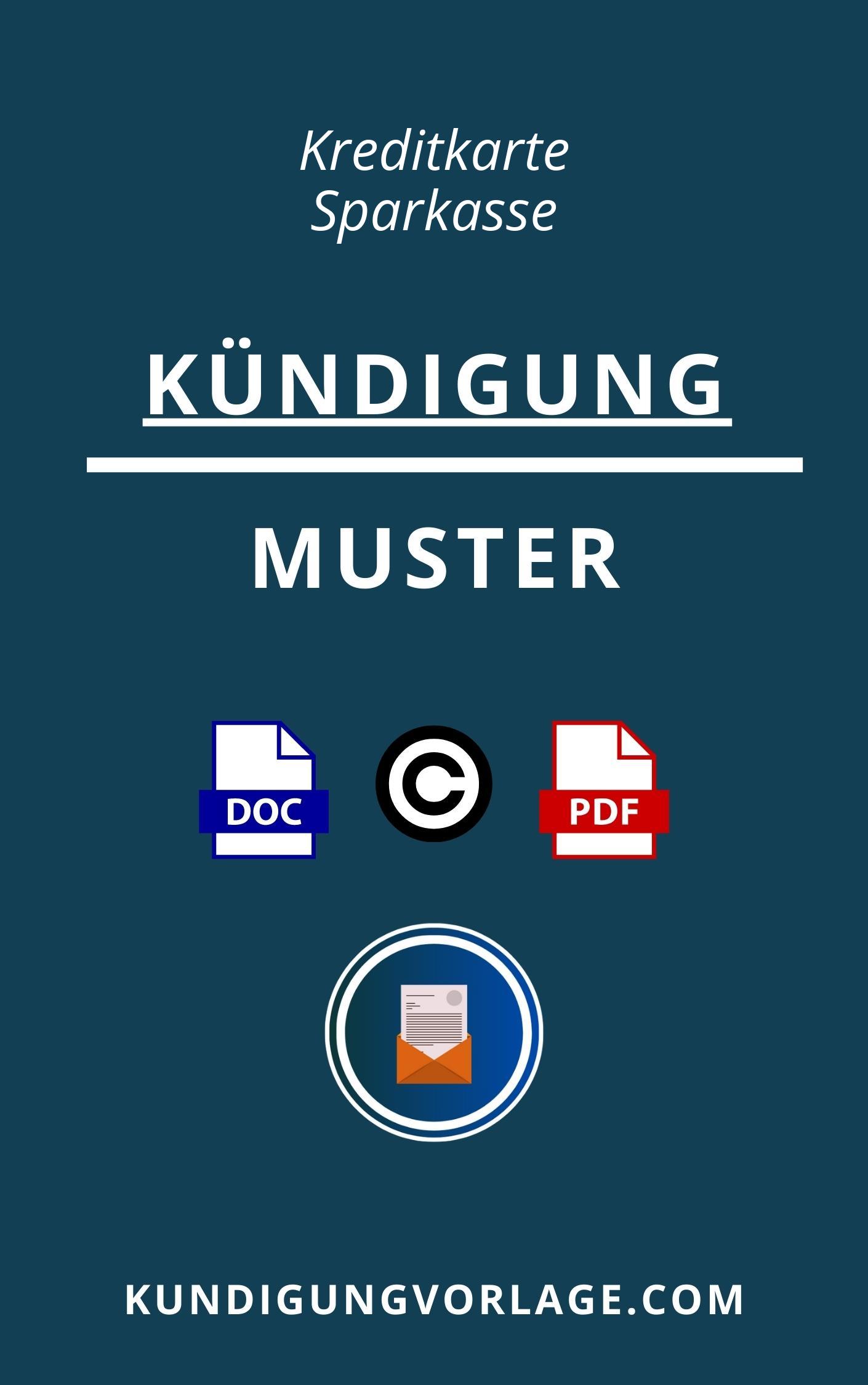 Kündigung Kreditkarte Sparkasse Muster